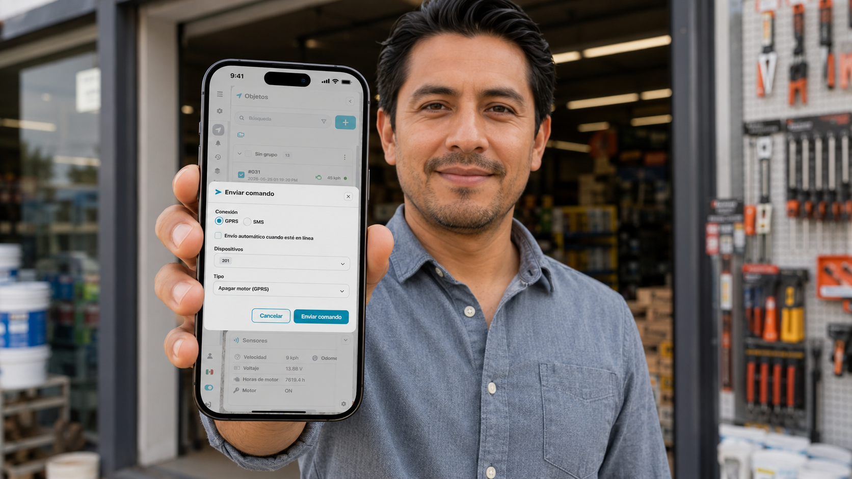 Control remoto de vehículo desde smartphone